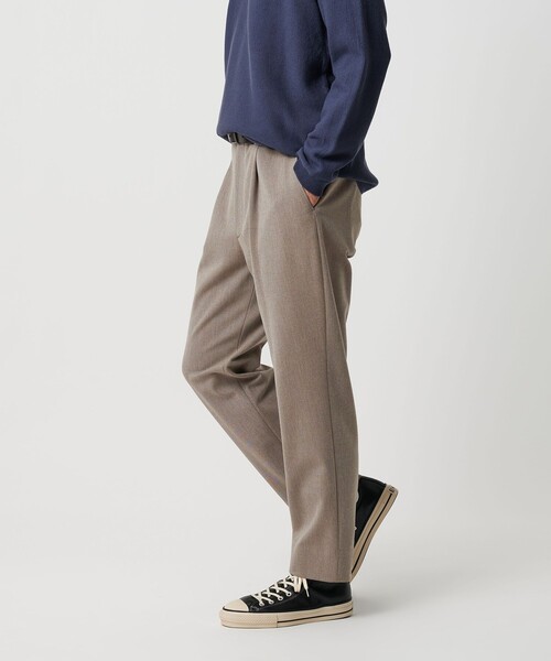 BEAUTY&YOUTH UNITED ARROWS（ビューティーアンドユースユナイテッドアローズ）の「アルガン TR 1プリーツ テーパード パンツ NO.7（スラックス・メンズ・ブラック/ダークグレー/ベージュ・M/XL/S/L）」の10枚目の写真