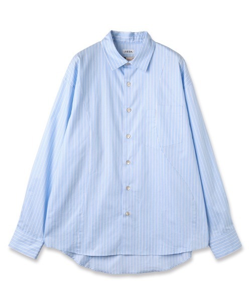 Jieda(ジエダ)の「SIDOGRAS CUTTING SHIRT(シャツ/ブラウス・メンズ・ストライプ/サックスブルー・1/2)」の2枚目の写真