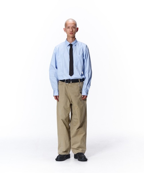 Jieda(ジエダ)の「SIDOGRAS CUTTING SHIRT(シャツ/ブラウス・メンズ・ストライプ/サックスブルー・1/2)」の7枚目の写真