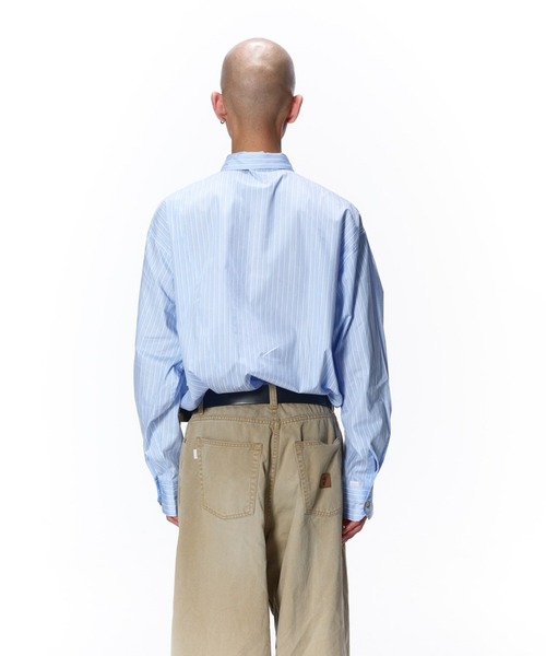 Jieda(ジエダ)の「SIDOGRAS CUTTING SHIRT(シャツ/ブラウス・メンズ・ストライプ/サックスブルー・1/2)」の6枚目の写真