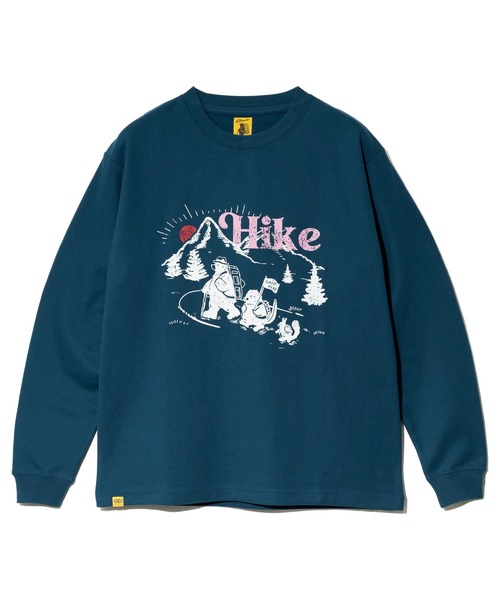 COBMASTER(コブマスター)の「COBMASTER/コブマスター CVC鹿の子 L/S TEE(ハイキングファミリー)(Tシャツ/カットソー・メンズ・ブラック/ブルーグリーン/パープル・MEDIUM/LARGE/X-LARGE)」の20枚目の写真