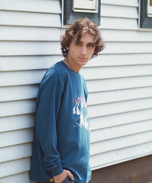 COBMASTER(コブマスター)の「COBMASTER/コブマスター CVC鹿の子 L/S TEE(ハイキングファミリー)(Tシャツ/カットソー・メンズ・ブラック/ブルーグリーン/パープル・MEDIUM/LARGE/X-LARGE)」の17枚目の写真