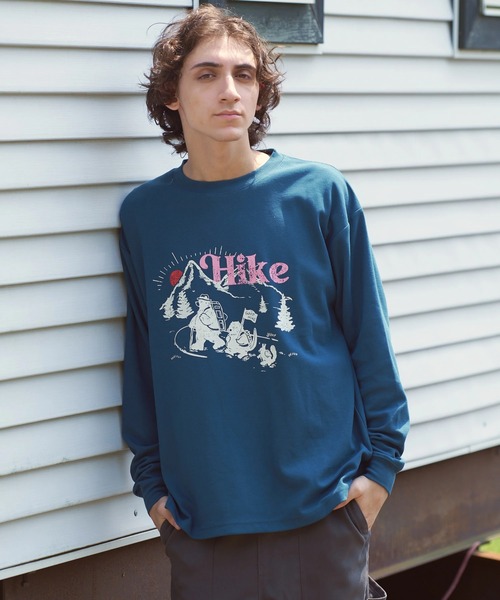 COBMASTER(コブマスター)の「COBMASTER/コブマスター CVC鹿の子 L/S TEE(ハイキングファミリー)(Tシャツ/カットソー・メンズ・ブラック/ブルーグリーン/パープル・MEDIUM/LARGE/X-LARGE)」の18枚目の写真