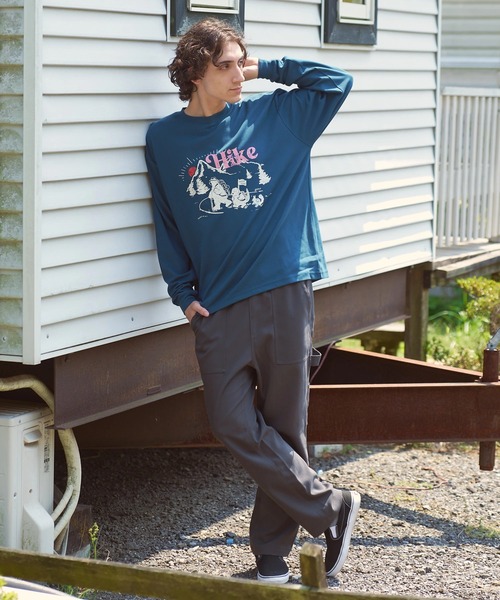 COBMASTER(コブマスター)の「COBMASTER/コブマスター CVC鹿の子 L/S TEE(ハイキングファミリー)(Tシャツ/カットソー・メンズ・ブラック/ブルーグリーン/パープル・MEDIUM/LARGE/X-LARGE)」の15枚目の写真