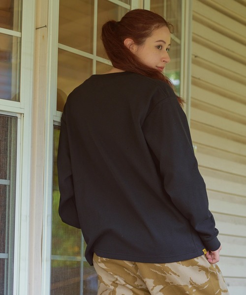 COBMASTER(コブマスター)の「COBMASTER/コブマスター CVC鹿の子 L/S TEE(ハイキングファミリー)(Tシャツ/カットソー・メンズ・ブラック/ブルーグリーン/パープル・MEDIUM/LARGE/X-LARGE)」の8枚目の写真