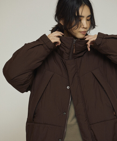 Firsthand(ファーストハンド)の「Firsthand/ファーストハンド PRIMALOFT プリマロフト ミドルジャケット / 中綿ジャケット(ブルゾン・レディース・ブラック/チョコ/オリーブ・FREE)」の21枚目の写真