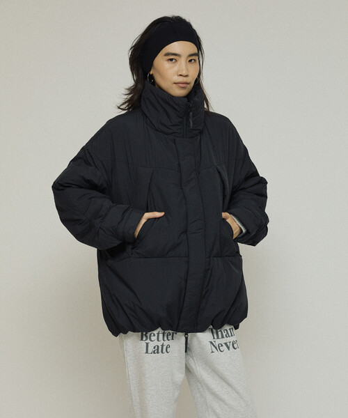 H BEAUTY&YOUTH プリマロフト 中綿 ウールシャツジャケット S 黒 Firsthand/ファーストハンド PRIMALOFT プリマロフト ミドルジャケット