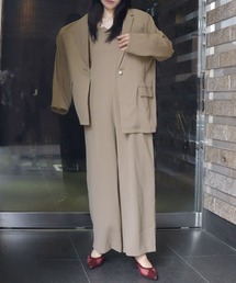 DONOBAN（ドノバン）の「【ANDRESD】jacket & all-in-one setup dress 結婚式 パーティードレス オケージョンドレス お呼ばれ 二次会 成人式 同窓会（セットアップ）」