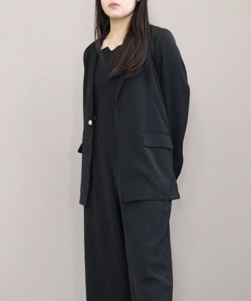 DONOBAN(ドノバン)の「【ANDRESD】jacket & all-in-one setup dress 結婚式 パーティードレス オケージョンドレス お呼ばれ 二次会 成人式 同窓会(セットアップ・レディース・カーキ/ブラック/チャコール・S/M/L)」の10枚目の写真