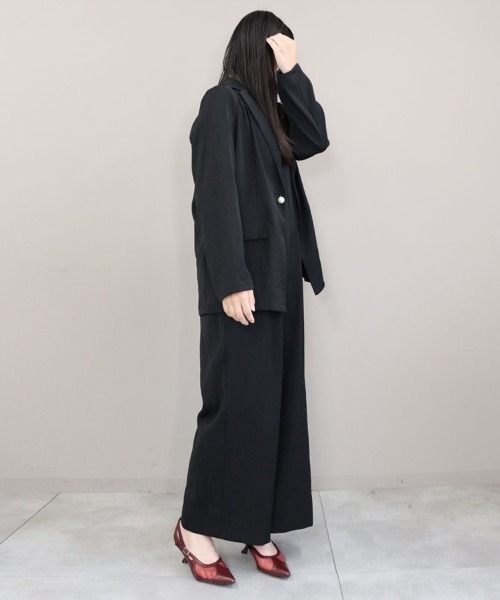 DONOBAN(ドノバン)の「【ANDRESD】jacket & all-in-one setup dress 結婚式 パーティードレス オケージョンドレス お呼ばれ 二次会 成人式 同窓会(セットアップ・レディース・カーキ/ブラック/チャコール・S/M/L)」の11枚目の写真