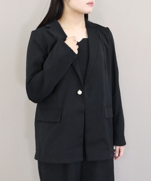 DONOBAN(ドノバン)の「【ANDRESD】jacket & all-in-one setup dress 結婚式 パーティードレス オケージョンドレス お呼ばれ 二次会 成人式 同窓会(セットアップ・レディース・カーキ/ブラック/チャコール・S/M/L)」の12枚目の写真