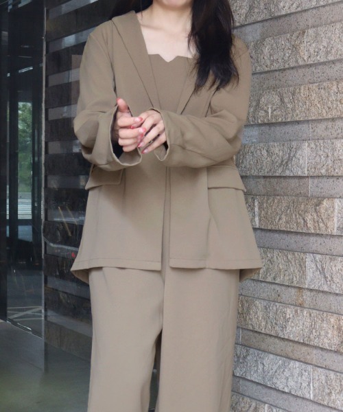 DONOBAN(ドノバン)の「【ANDRESD】jacket & all-in-one setup dress 結婚式 パーティードレス オケージョンドレス お呼ばれ 二次会 成人式 同窓会(セットアップ・レディース・カーキ/ブラック/チャコール・S/M/L)」の22枚目の写真