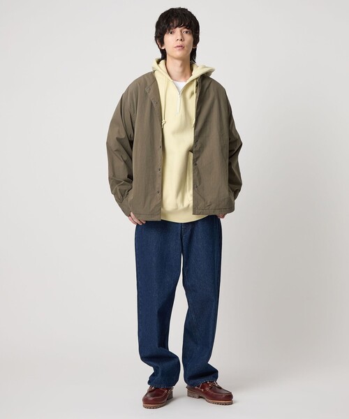 CITEN(シテン)の「<CITEN>ノーカラーシャツブルゾン(ブルゾン・メンズ・ダークグレー/ブラック・L/M)」の9枚目の写真