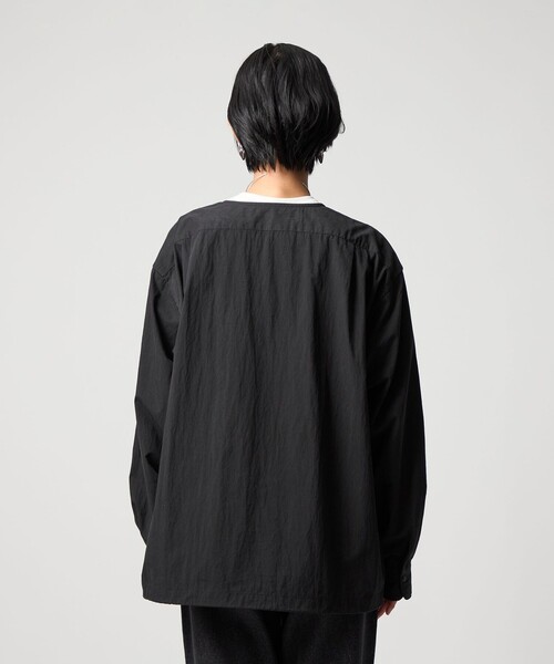 CITEN(シテン)の「<CITEN>ノーカラーシャツブルゾン(ブルゾン・メンズ・ダークグレー/ブラック・L/M)」の12枚目の写真