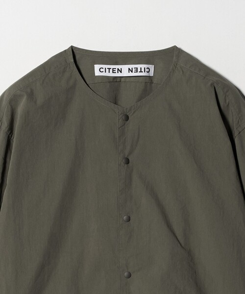CITEN(シテン)の「<CITEN>ノーカラーシャツブルゾン(ブルゾン・メンズ・ダークグレー/ブラック・L/M)」の15枚目の写真