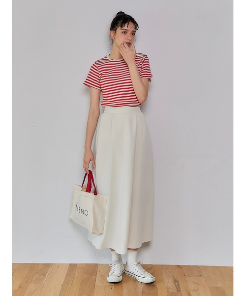 KALENO(カレノ)の「venetian volume skirt(スカート・レディース・カーキ/アイボリー/ブラック・FREE)」の9枚目の写真