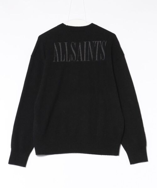 ALLSAINTS(オールセインツ)の「SKELLI CREW NECK WOOL JUMPER | SKELLI クルー ネック ウール ニット・セーター(ニット/セーター・メンズ・ブラック・S/XS)」の2枚目の写真