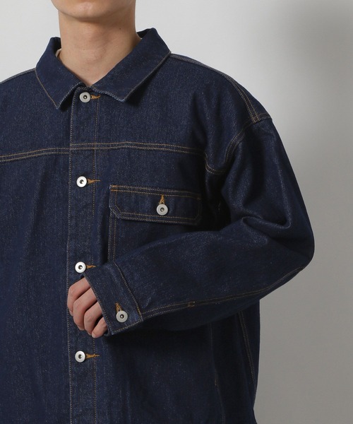 LAKOLE（ラコレ）の「【セットアップ可】デニムジャケット / 590613（デニムジャケット・メンズ・ブラック/ネイビー・MEDIUM/LARGE）」の14枚目の写真