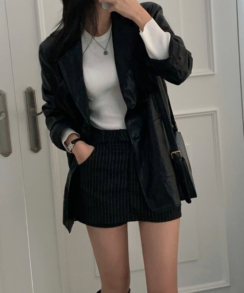 FREE STYLISTS（フリー スタイリスト）の「YUGA_YGMC　Striped shorts（その他パンツ・レディース・グレー/ブラック・M/S）」の14枚目の写真