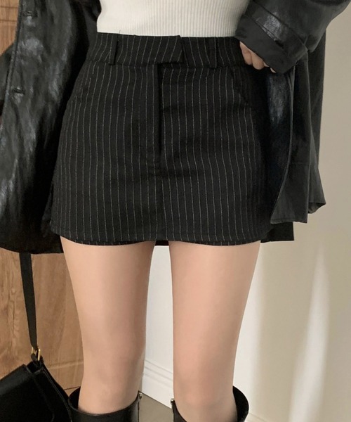 FREE STYLISTS（フリー スタイリスト）の「YUGA_YGMC　Striped shorts（その他パンツ・レディース・グレー/ブラック・M/S）」の15枚目の写真
