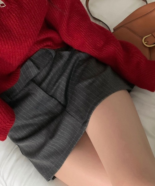 FREE STYLISTS（フリー スタイリスト）の「YUGA_YGMC　Striped shorts（その他パンツ・レディース・グレー/ブラック・M/S）」の9枚目の写真