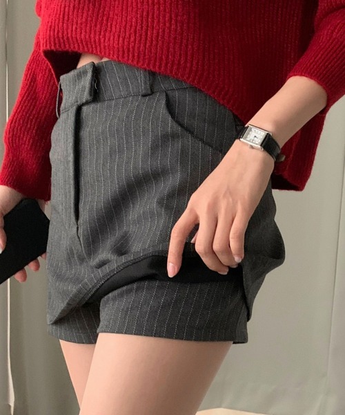 FREE STYLISTS（フリー スタイリスト）の「YUGA_YGMC　Striped shorts（その他パンツ・レディース・グレー/ブラック・M/S）」の21枚目の写真