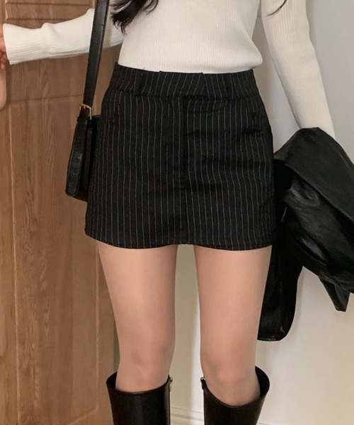 FREE STYLISTS（フリー スタイリスト）の「YUGA_YGMC　Striped shorts（その他パンツ・レディース・グレー/ブラック・M/S）」の10枚目の写真