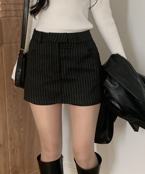 FREE STYLISTS（フリー スタイリスト）の「YUGA_YGMC　Striped shorts（その他パンツ・レディース・グレー/ブラック・M/S）」の12枚目の写真