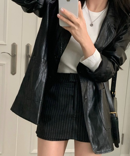 FREE STYLISTS（フリー スタイリスト）の「YUGA_YGMC　Striped shorts（その他パンツ・レディース・グレー/ブラック・M/S）」の5枚目の写真