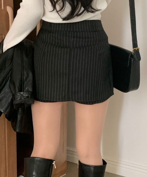 FREE STYLISTS（フリー スタイリスト）の「YUGA_YGMC　Striped shorts（その他パンツ・レディース・グレー/ブラック・M/S）」の18枚目の写真