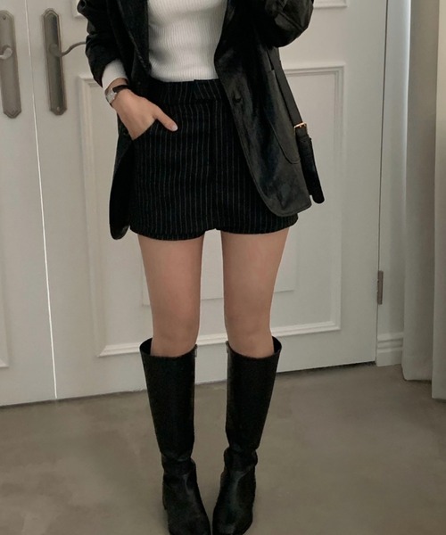 FREE STYLISTS（フリー スタイリスト）の「YUGA_YGMC　Striped shorts（その他パンツ・レディース・グレー/ブラック・M/S）」の17枚目の写真