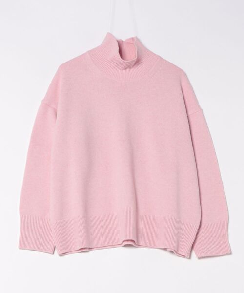 Curensology(カレンソロジー)の「Curensology(カレンソロジー)/ウールカシミヤタートルネックニットプルオーバー(ニット/セーター・レディース・ダークブルー/アイボリー/グレー/ライトピンク・FREE)」の4枚目の写真