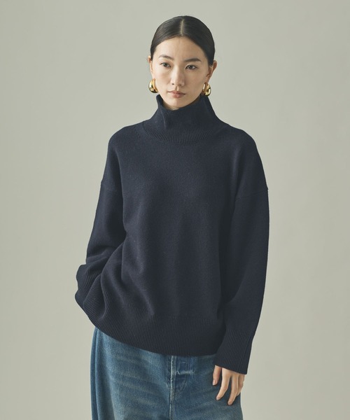 新品⭐️カレンソロジー ウールテレコタートル フィンガーホール 付き リブニット Curensology（カレンソロジー） ニット セーター /ウールテレコ