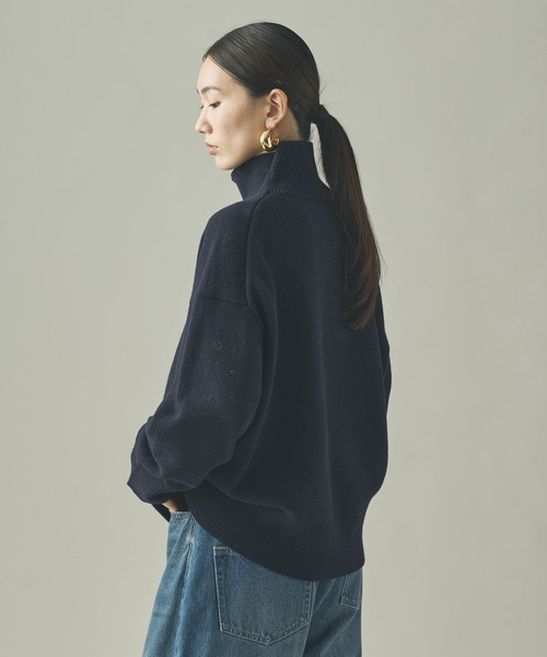 Curensology(カレンソロジー)の「Curensology(カレンソロジー)/ウールカシミヤタートルネックニットプルオーバー(ニット/セーター・レディース・ダークブルー/アイボリー/グレー/ライトピンク・FREE)」の13枚目の写真