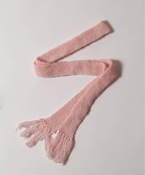 WC（ダブル シー）の「《秋冬新作★》ふわふわマフラーストール（ストール/ショール・レディース・ブラック/ピンク/ホワイト・FREE）」の4枚目の写真