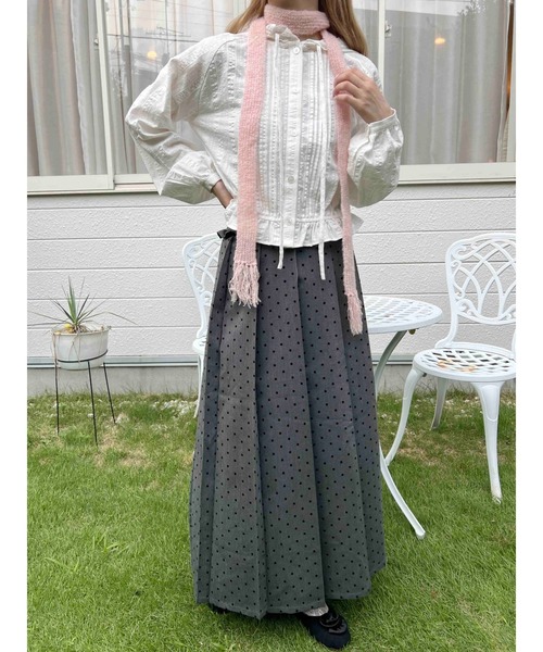 WC（ダブル シー）の「《秋冬新作★》ふわふわマフラーストール（ストール/ショール・レディース・ブラック/ピンク/ホワイト・FREE）」の12枚目の写真