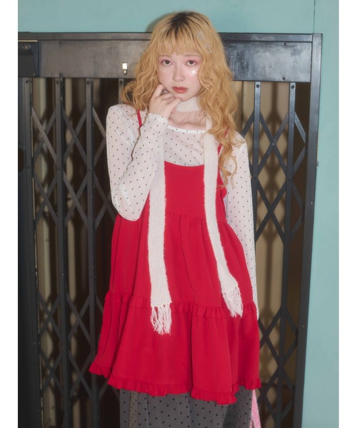 WC（ダブル シー）の「《秋冬新作★》ふわふわマフラーストール（ストール/ショール・レディース・ブラック/ピンク/ホワイト・FREE）」の13枚目の写真