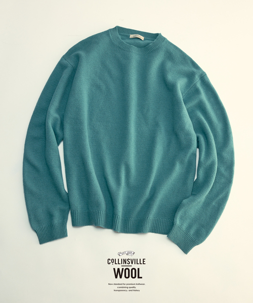 セール】COLLINS VILLE WOOL / コリンズ ビル ウール クルーネック 