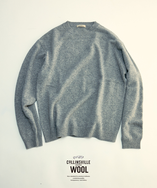 セール】COLLINS VILLE WOOL / コリンズ ビル ウール クルーネック 