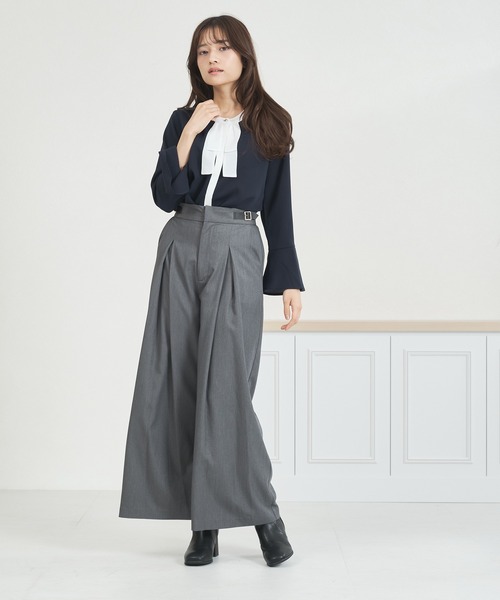 MISCH MASCH（ミッシュマッシュ）の「一部店舗限定 ボウタイブラウス（シャツ/ブラウス・レディース・ブラック×ホワイト/ホワイト/ネイビー・ﾌﾘ-）」の19枚目の写真