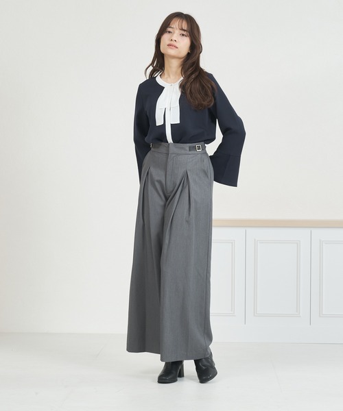 MISCH MASCH（ミッシュマッシュ）の「一部店舗限定 ボウタイブラウス（シャツ/ブラウス・レディース・ブラック×ホワイト/ホワイト/ネイビー・ﾌﾘ-）」の20枚目の写真