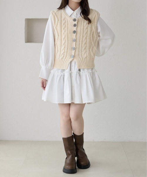 AWAKE NY チューリップニットベスト AWAKE NY チューリップニットベスト 【公式通販】