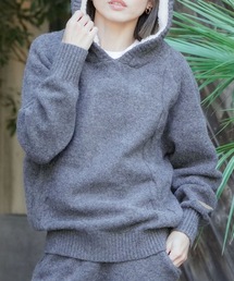 BILLABONG レディース RAGLAN KNIT HOODIE セーター 【2025年秋冬モデル】 @autumn/ビラボンセットアップ対応フードボアプルオーバーニットパーカー・フーディー