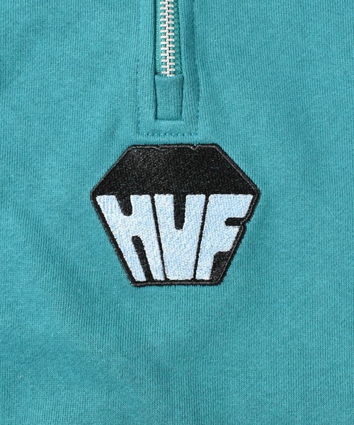 HUF(ハフ)の「【C-HUF】【HUF/ハフ】BIG BLOCK 1/4 ZIP PULLOVER FRENCH TERRY SWEAT SHIRTS FL00236(スウェット・メンズ・グリーン系その他/ブラック・SMALL/MEDIUM/LARGE/X-LARGE/XX-LARGE)」の12枚目の写真