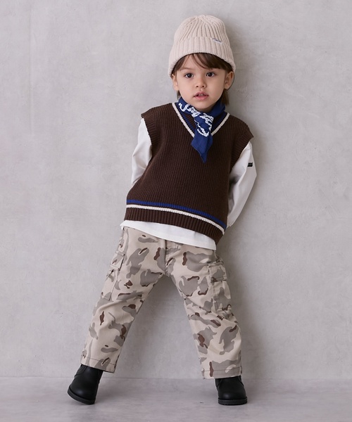 petit main（プティマイン）の「カーゴパンツ（カーゴパンツ・キッズ・ベージュ/カラフル/カーキ/ブラック・90cm/120cm/110cm/100cm/130cm/80ｃｍ）」の7枚目の写真