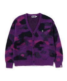 A BATHING APE | COLOR CAMO MOHAIR KNIT CARDIGAN(ニット/セーター)