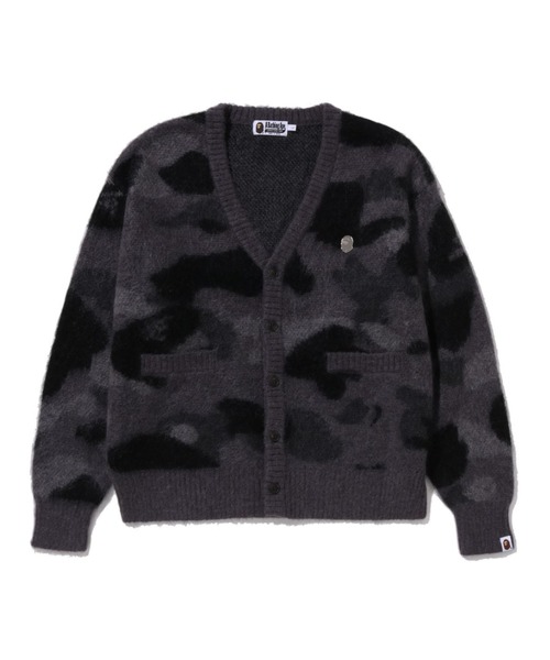 A BATHING APE（アベイシングエイプ）の「COLOR CAMO MOHAIR KNIT CARDIGAN（ニット/セーター・メンズ・パープル/ブラック・LARGE/MEDIUM/SMALL/X-LARGE）」の2枚目の写真