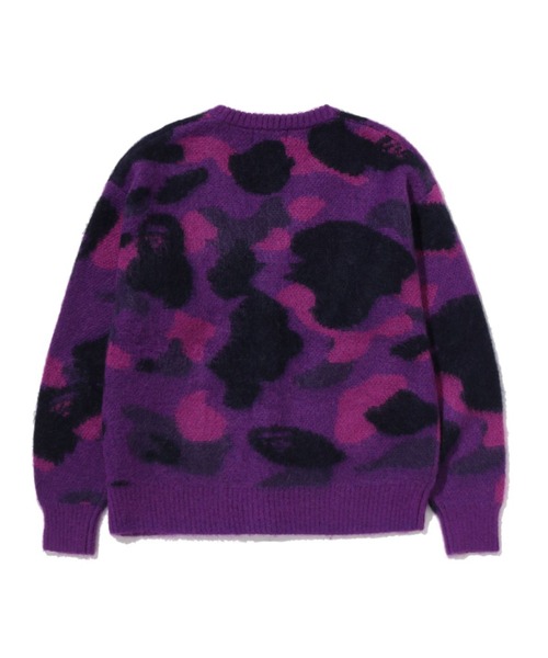 A BATHING APE（アベイシングエイプ）の「COLOR CAMO MOHAIR KNIT CARDIGAN（ニット/セーター・メンズ・パープル/ブラック・LARGE/MEDIUM/SMALL/X-LARGE）」の4枚目の写真