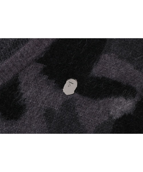 A BATHING APE（アベイシングエイプ）の「COLOR CAMO MOHAIR KNIT CARDIGAN（ニット/セーター・メンズ・パープル/ブラック・LARGE/MEDIUM/SMALL/X-LARGE）」の5枚目の写真