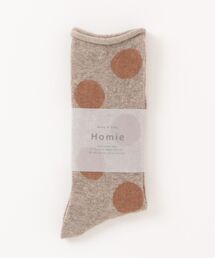 Homie（ホミー）の「【 Homie / ホミー 】ウールドットソックス  H-034　DLI（ソックス/靴下）」